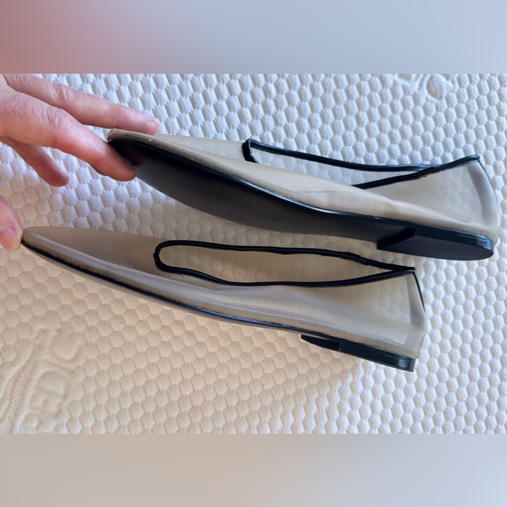 Clear Mesh & Black Trim Flats- Like KHAITE! - Picture 9 of 14